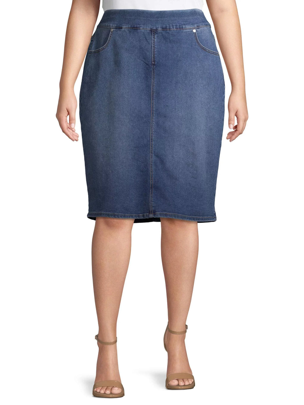 Ford Plus Pull-On Denim Women's Alivia Size Skirt