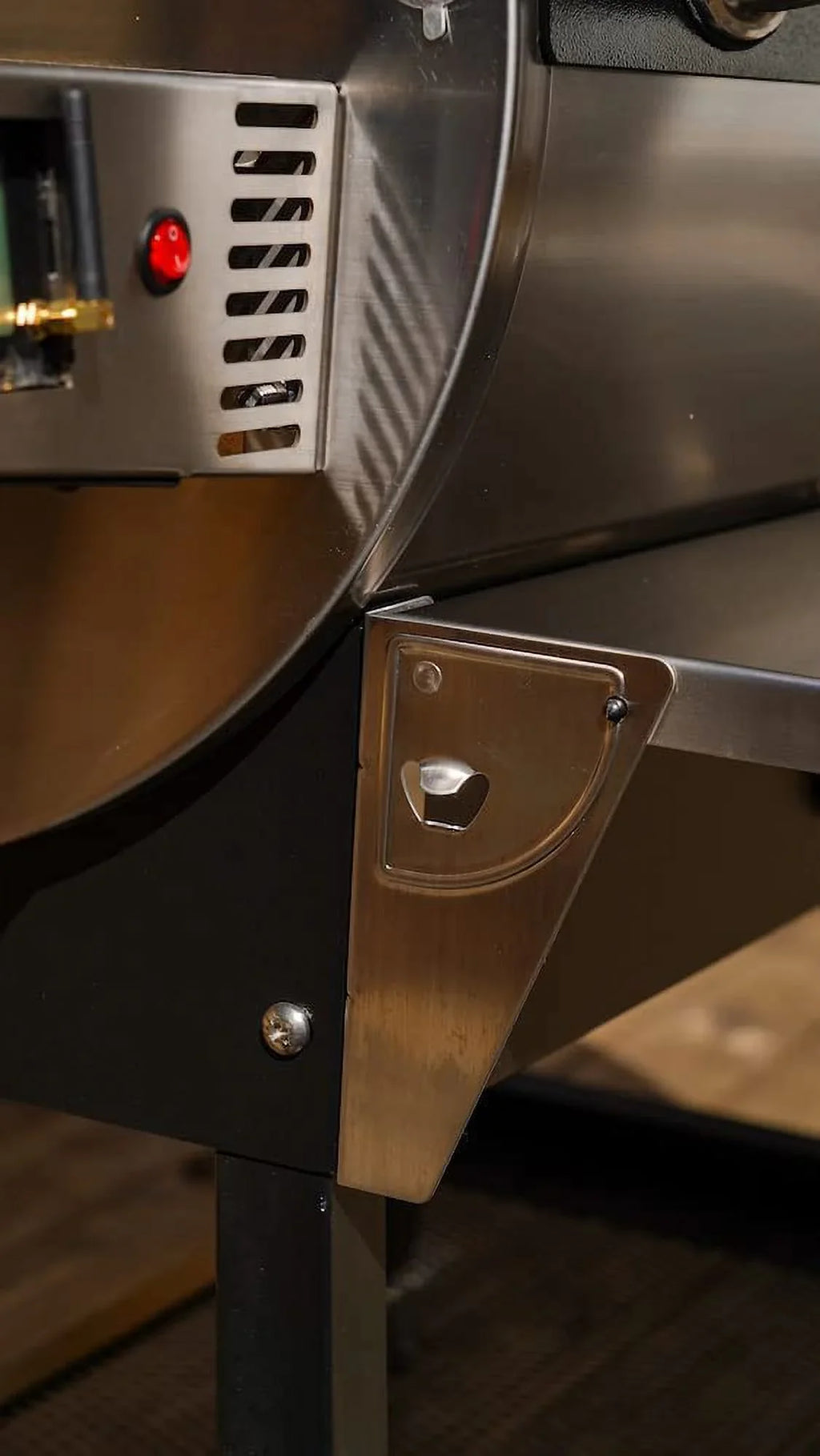 Front-Folding Add and Dishes Prep for Pellet Shelf Grill Your Wood | To More Pellet Work Grill Space