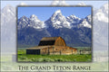 rocky Poster, range grand mountains 24"x36" Gallery teton teton