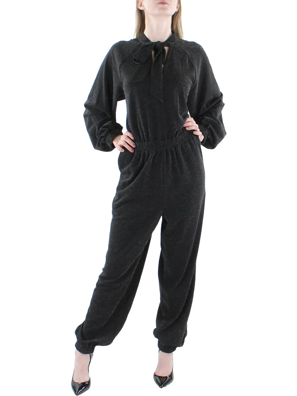 Metallic Karl Jumpsuit Womens Jogger Lagerfeld Paris