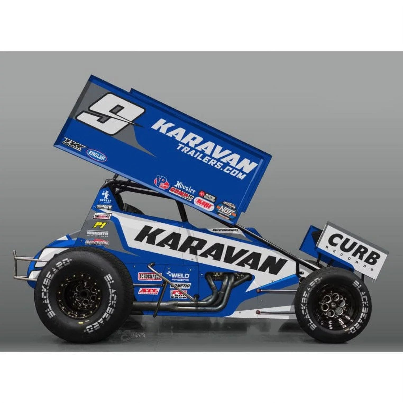 Sprint James McFadden, Karavan 1/18 A1809511 Trailers, 2021 Car,
