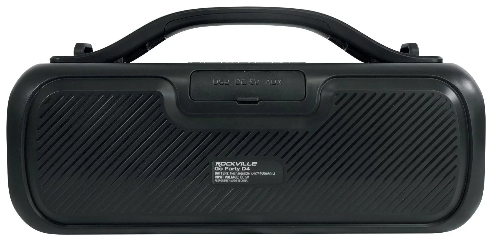 D4 Party Loud Deep Go Bass Rockville LED Portable Speaker, Large Bluetooth Party