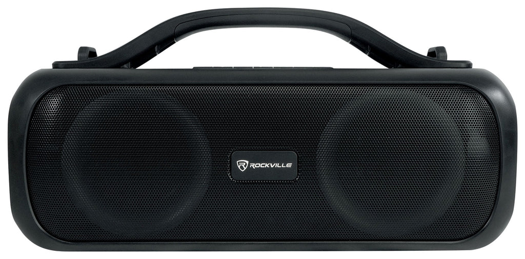 D4 Party Loud Deep Go Bass Rockville LED Portable Speaker, Large Bluetooth Party