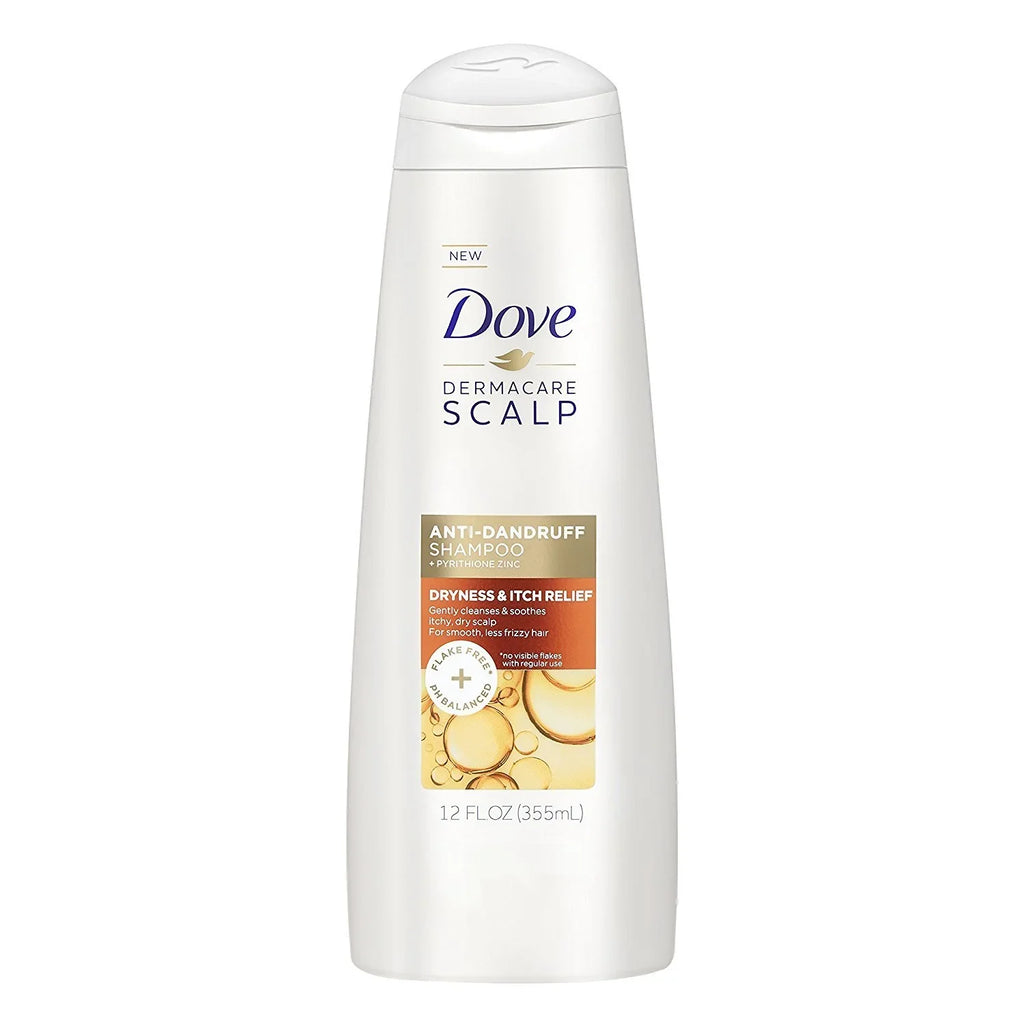12 Itch 2) Scalp (Pack Dove Of Fl Dermacare & Relief - Shampoo Dryness Anti-Dandruff - - Oz
