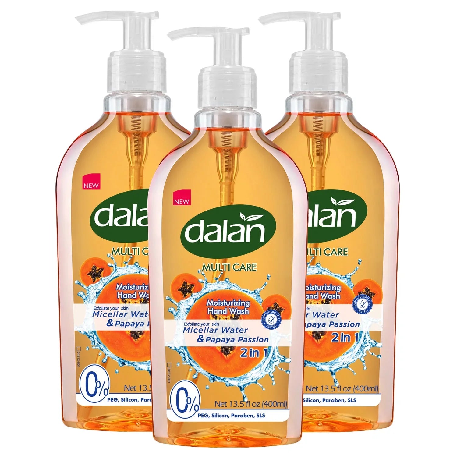 Dalan Papaya Soap with & (Pack Liquid Micellar Water of 400ml Multicare 3)