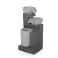 Modern Colquitt Outdoor Tier 3 Multi-Gray Fountain,