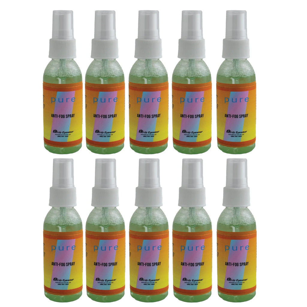 Bottles Spray Safe Eyewear Defogger Ten & All Diving Anti Fog for Paintball Goggles 2oz and Swimming on - Glasses Accessories Birdz of Lenses