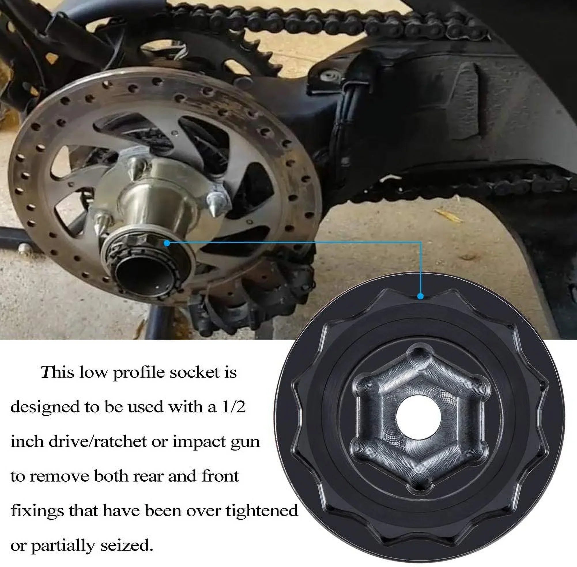 (30mm Multistrada 1198 for ATVs 1199 Diavel Panigale Nut Socket Axle Front 55mm) Super Tool Rear Ducati Wheel Bike Motorcycle + 1098