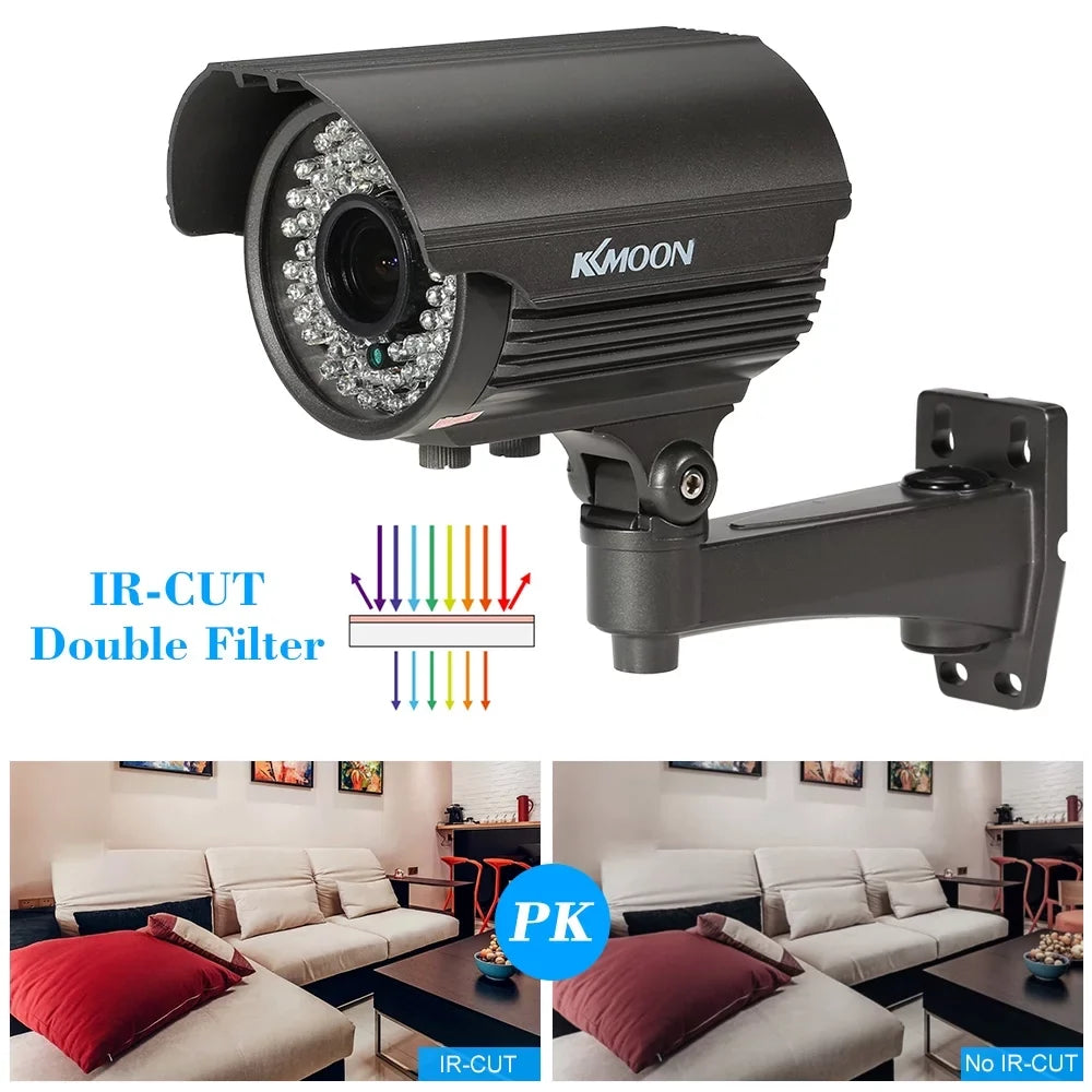 AHD Andoer Night Zoom Indoor LEDS, 72 IR 1/3â?CMOS CUT, Vision, Analog Varifocal 1080P IR CCTV Camera, Lens, Manual 2.0MP, Weatherproof
