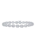 4 Worldwide Link Square Gold Ctw Baguette Diamond Mens Bracelet Macey White 10k Jewelry