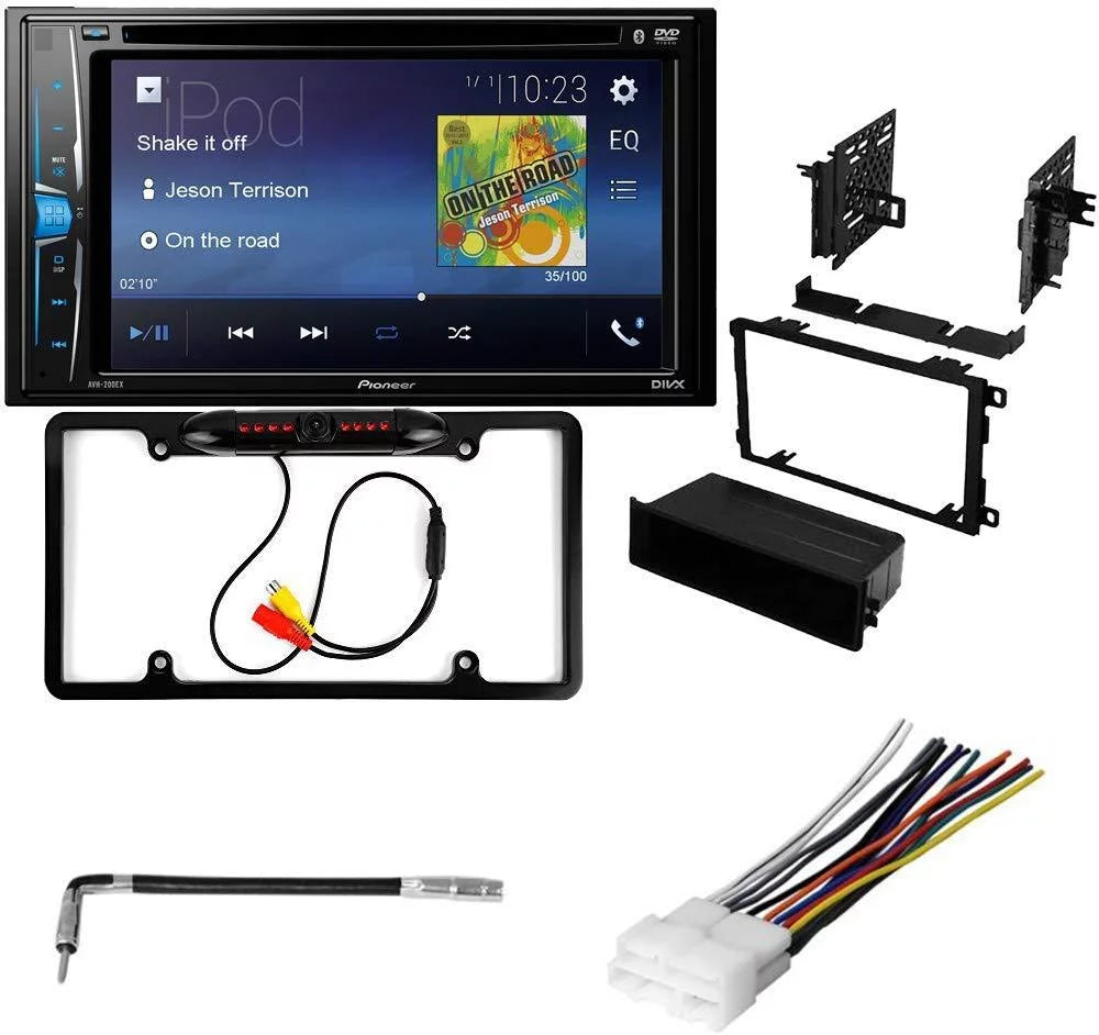 Bundle Pioneer Multimedia Eldorado Installation with / KIT769 Car - Bluetooth Cadillac and Dash for Radio Stereo Double 1992-1995 Camera, Din Touchscreen DVD DVD Kit Kit - Backup