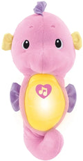 Plush Lights Ocean with for Toy and Seahorse, Soothe Pink Music, Glow Fisher-Price Sounds Baby &