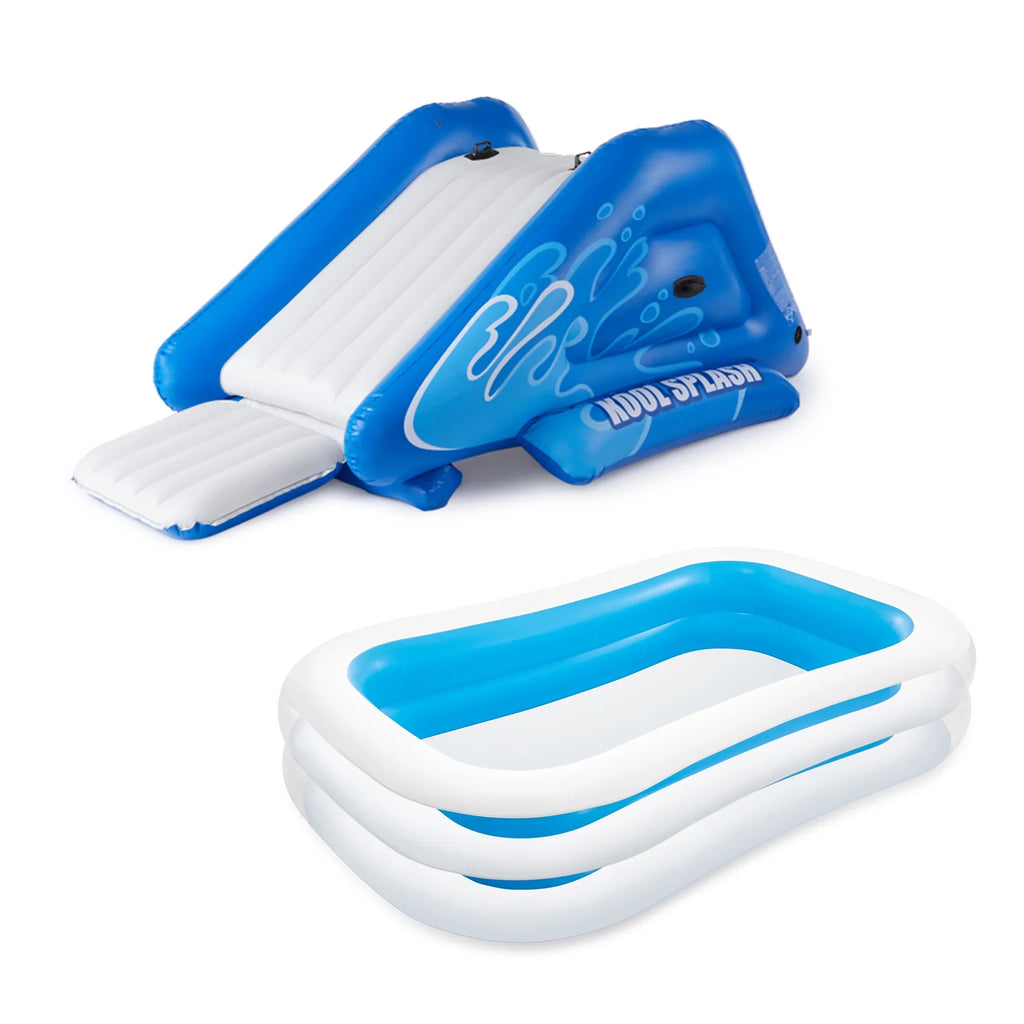 Splash Center, Blue x White Center Swim Play & 5.75' Kool 8.5' with Intex