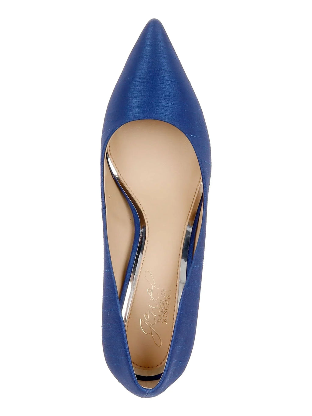 Heel Block BADGLEY Pumps MISCHKA JEWEL Toe Blue Cushioned On Rumor Pointed Shoes Dress Womens Slip 6 M