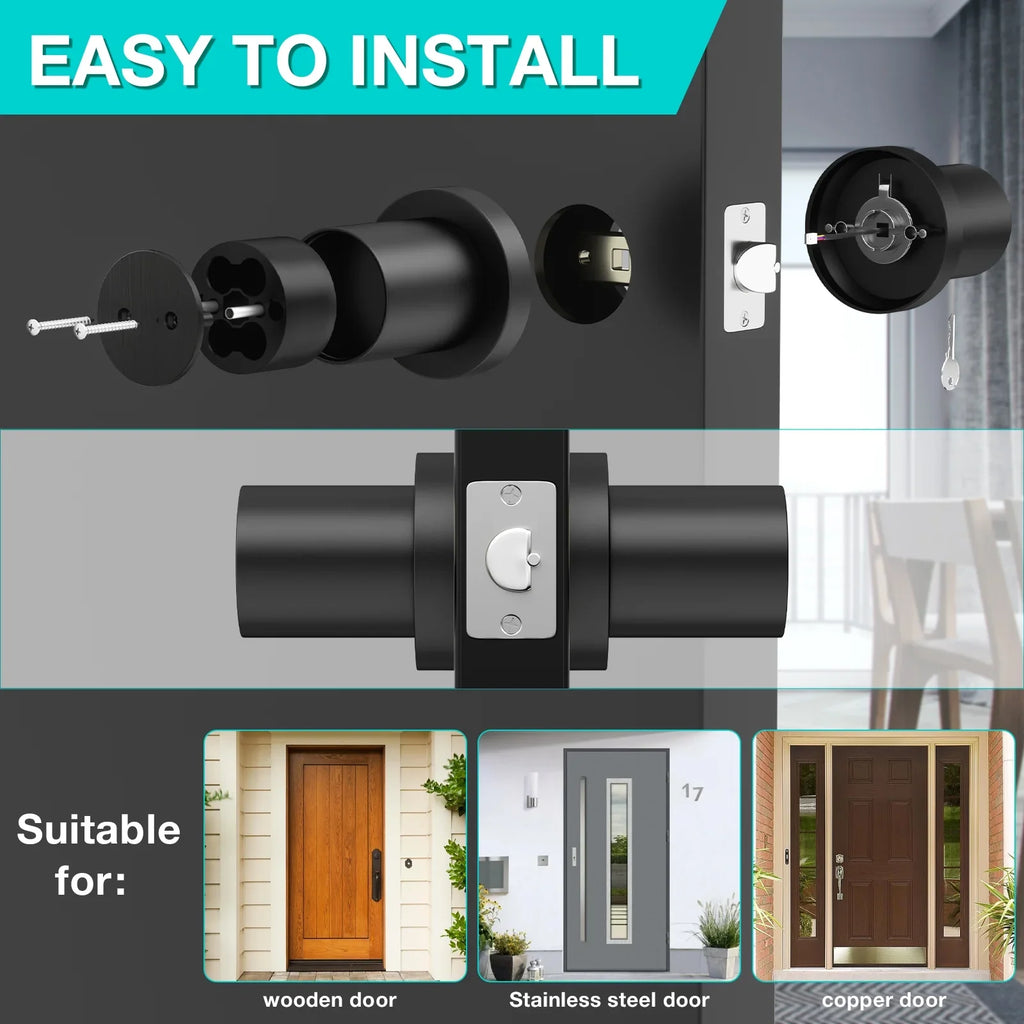 App Electronic Digital Password Control Door Knob Code Lock Keypad Smart