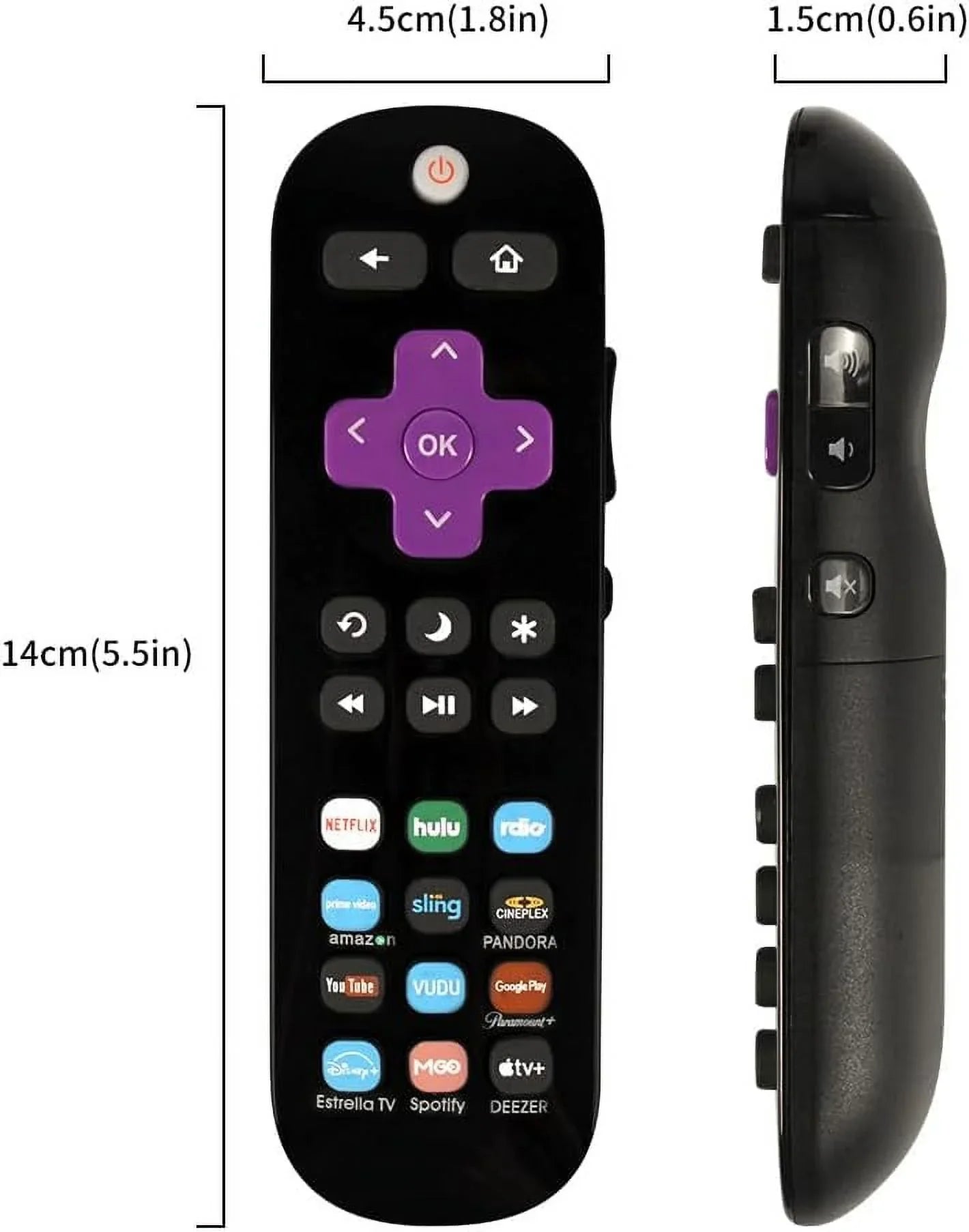 TV/Onn Roku TV/Westinghouse TCL Universal Applicable TV/Hisense Pack of Replace for Remote TV/Sharp TV/Philips 2