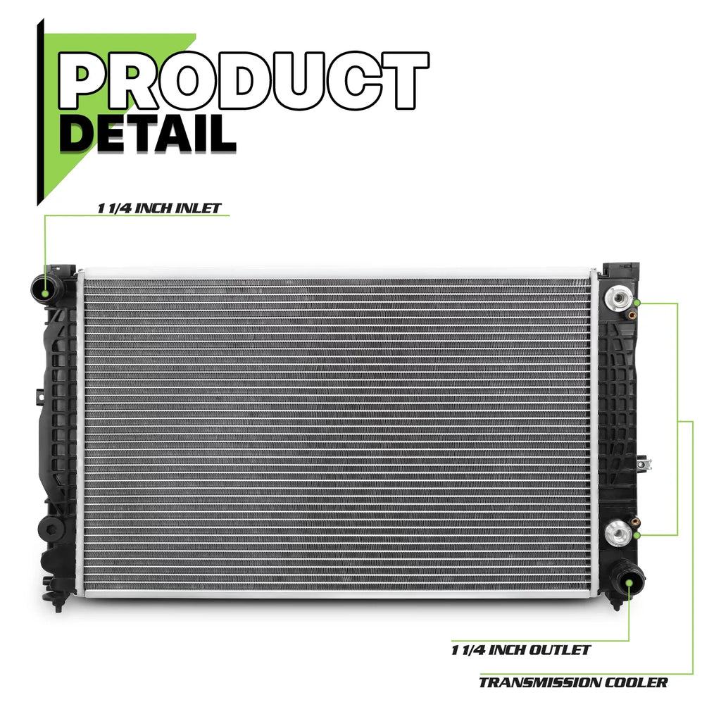1998-2004 A4 Radiator 2.8L 1996-2001 Quattro 2.8L, 1996-2001 OE 2.8L, for A6 1.8T/2.8L, A6 1998-2001 Aluminum fit Audi Quattro Audi Audi 2648 A4 Magshion Audi Cooling Replacement