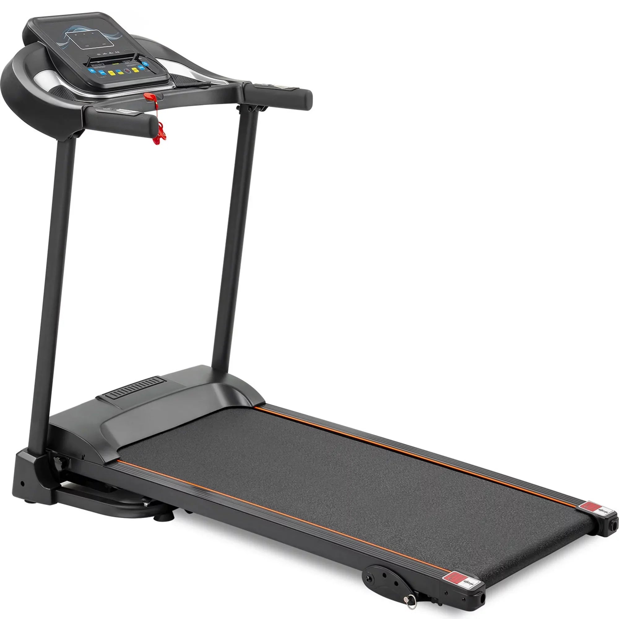 Adjuster with Speakers Audio Running Jogging Motorized Treadmill Easy Folding Machine and Incline Compact