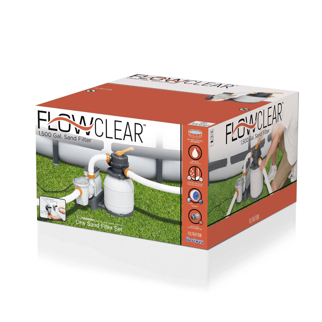 1500 Pool Sand Above-Ground Gallon Flowclear Filter Pump