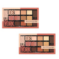 01 Palette, Pack of 2 of York York Nudes New Eyeshadow Maybelline New