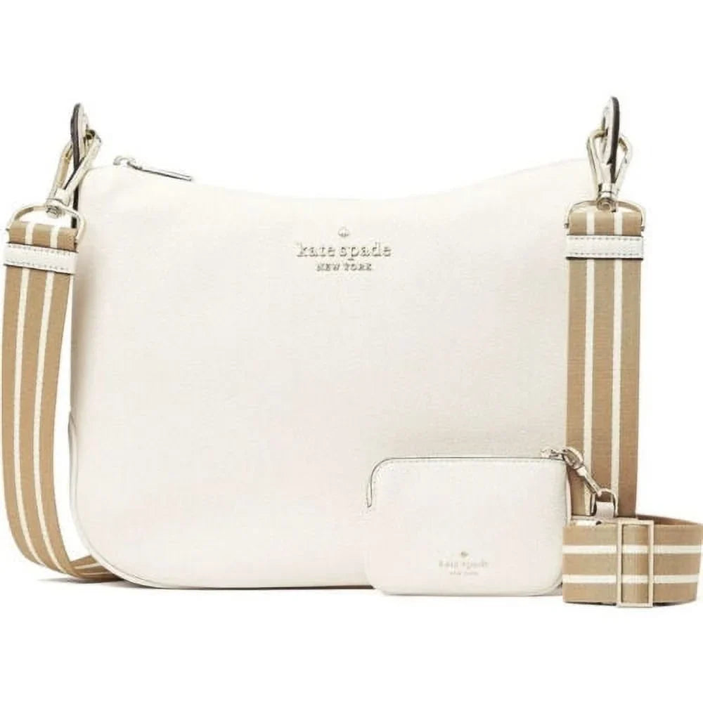 Bag Zip Parchment Pouch + Leather Crossbody Pebbled Spade Large Rosie Kate