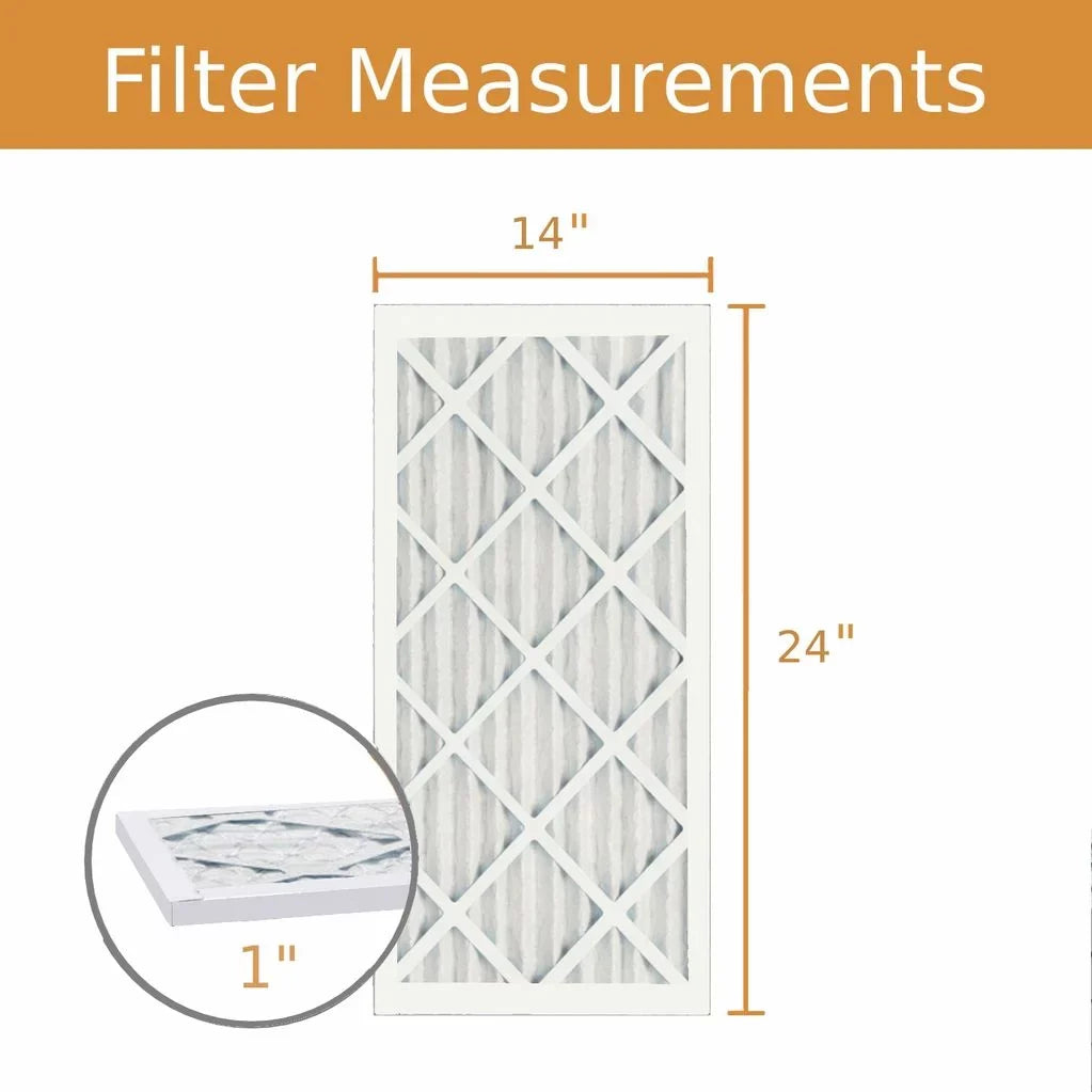 Pleat MERV Key Pack) 8 Air 14x24x1 (6 Filter - Purolator