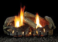 LP Logset 24" Oak with Burner, Slope IP Stacked Glaze Aged VF