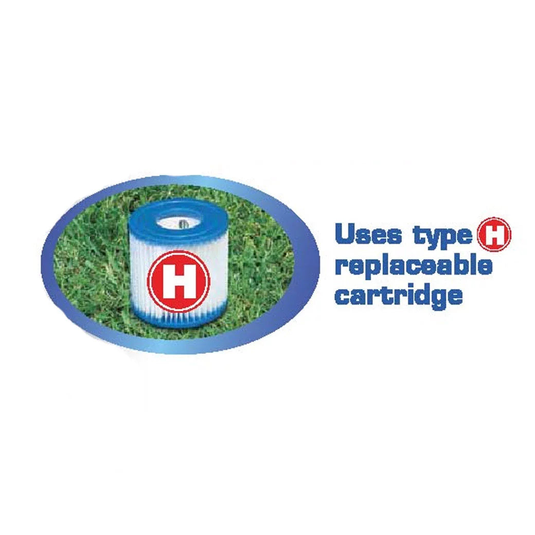 330 Above x Filter Pool Ground GPH Foot Round Intex + Frame Pump Metal 10 2.5