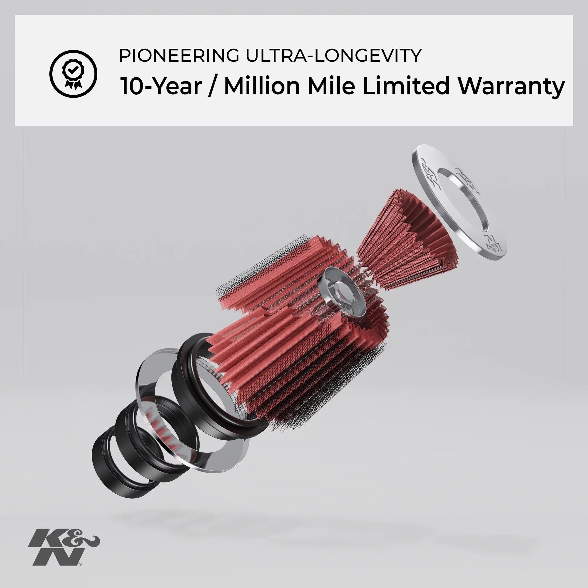 Filter: Washable, Air Premium, Heavy Filter, Engine K&N Industrial E-3212 Performance, Replacement Duty: High