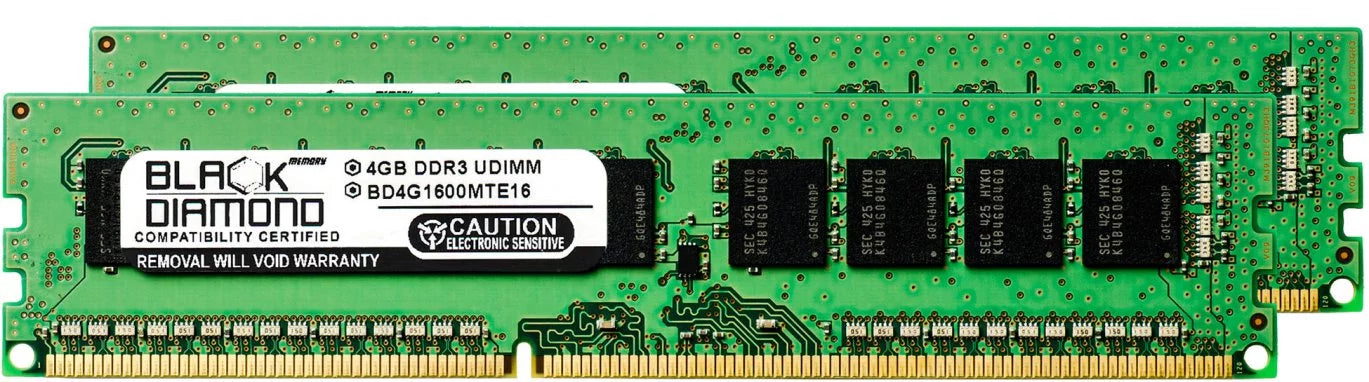 8GB DDR3 PC3-12800 UDIMM Black WS Memory ECC Z Series 240pin RAM Upgrade Module Z9PE-D16 Memory (UDimm) Diamond Asus 1600MHz 2X4GB (non-ECC,ECC), Z9PE-D8 for