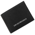 black Y4R165 Pre-Owned (Like folio New) Emporio white EMPORIO ARMANI Armani wallet men's leather