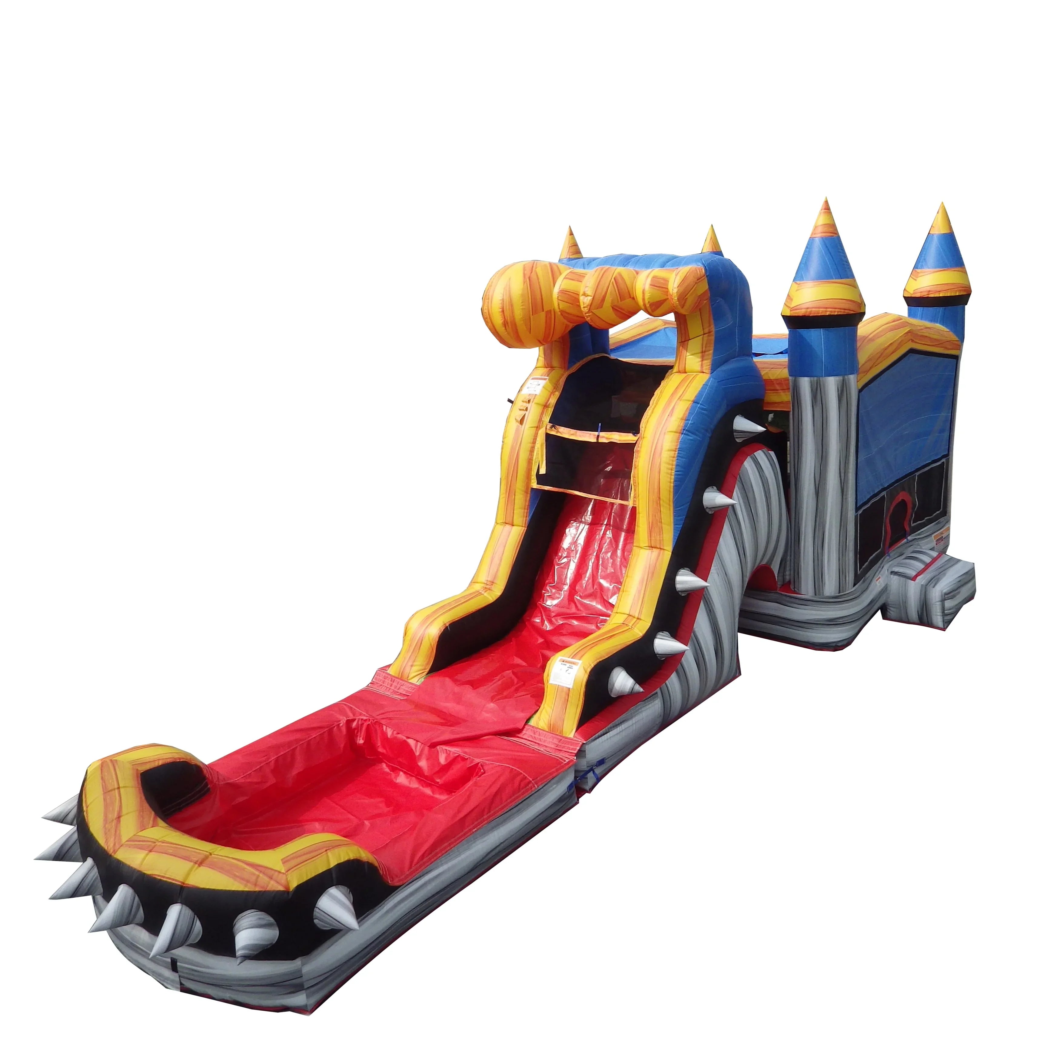 with Bounce Splash JumpOrange House Grade Slide Adults Rocker Inflatable Water Kids Pool Commercial Blower Titan with Outdoor for and
