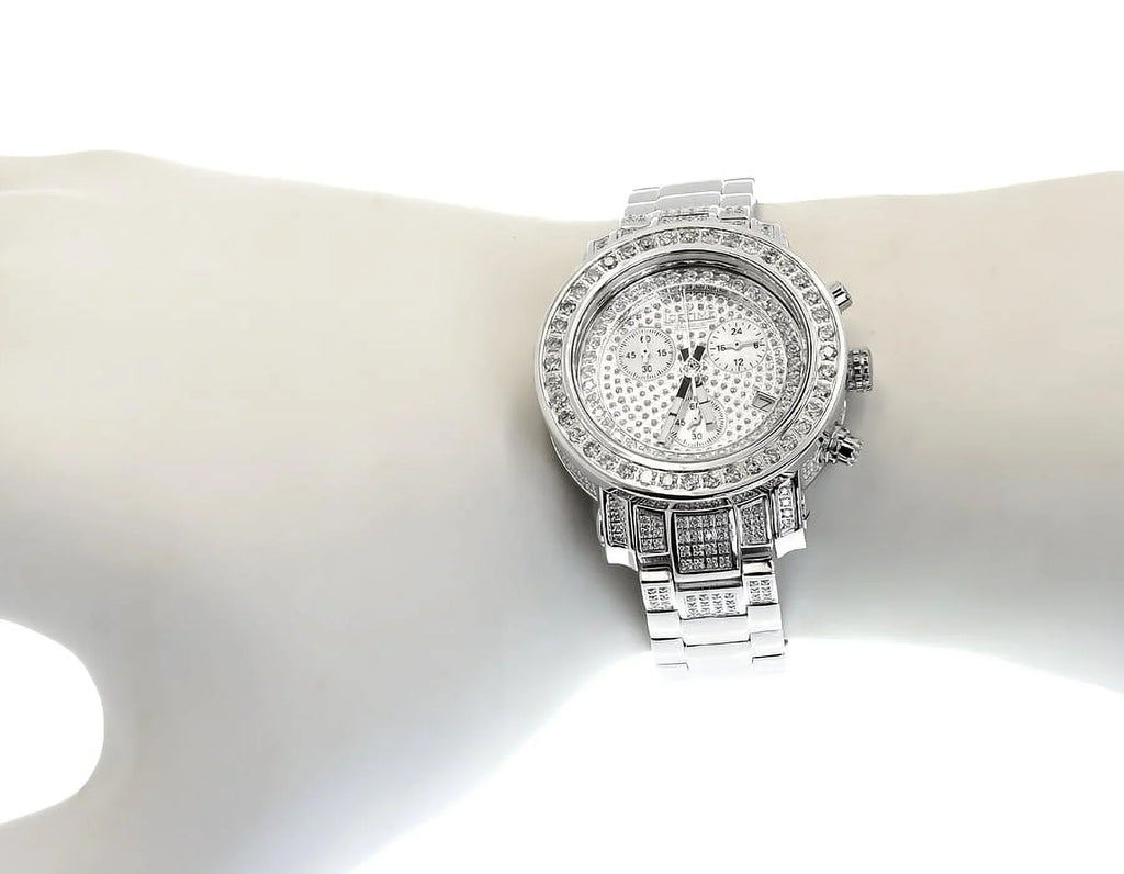 01(3 PT ct) Icetime White Platinum Diamond Ladies Watch