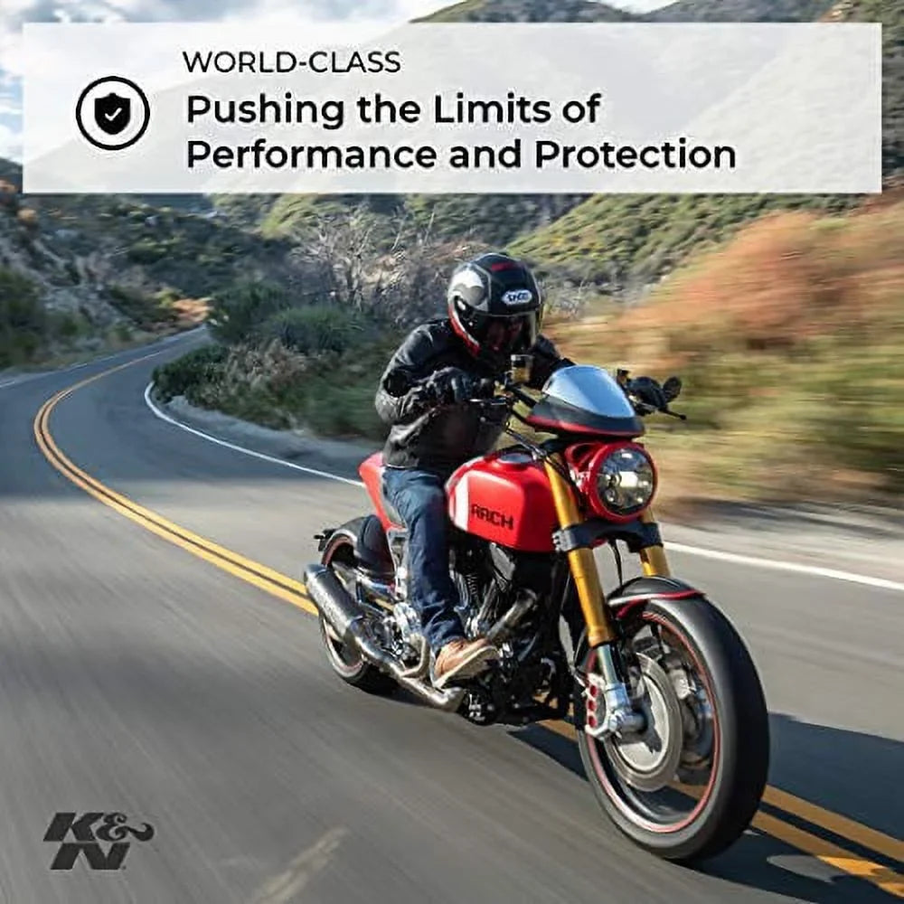 HARLEY Electra Ultra, and Performance, Premium, 2017-2019 Glide, DAVIDSON Engine Powersport Air HD-1717 other Glide, Limited, Low, Filter: King, models) Filter: Air (Road Tri select Classic, K&N High