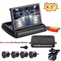 Camera Sensor Parking Vision Radar View 4.3in Rear Buzzer Camera Backup HD with Car beeps, Night Parking Reverse Monitor Backup Car System System,