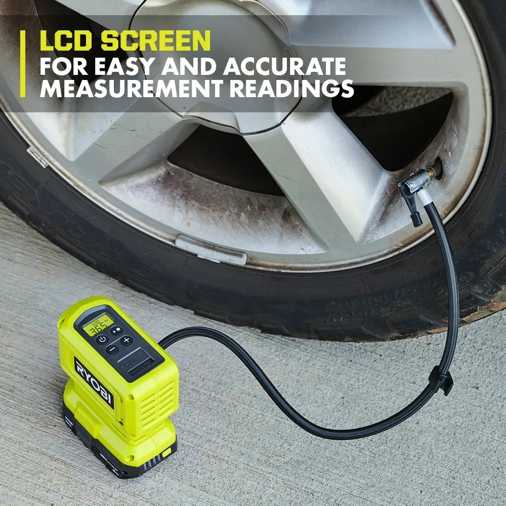 (Tool Digital Inflator High Only) Pressure 18V Ryobi One+