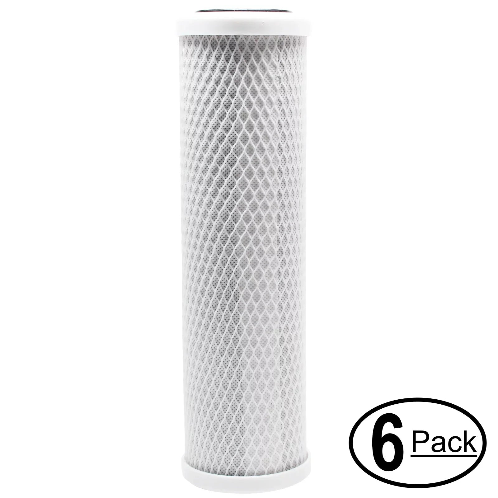 '- Universal MaxWater Pure Filter Stages MaxWater Carbon Denali - 10 9 Osmosis for Activated 50GPD Replacement 101084 Reverse Block 6-Pack DI Alkaline Mineral System Filter for Brand - inch