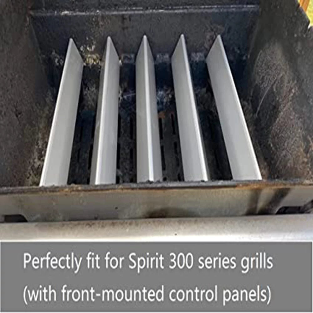 Flavorizer Stainless Bar Replacement for 7636,Spirit Series, GasSaf 15.3 E-310 304 300 E-320 Weber Plate(5Pcs£© Heat Steel Weber Gas Grill