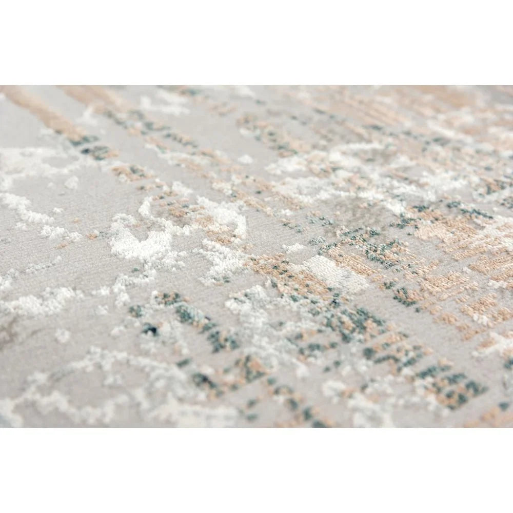 Decor Alora /Ivory Area 7'10"x9'10" Power-Loomed / Gray Glamour Gray / Ivory Rug
