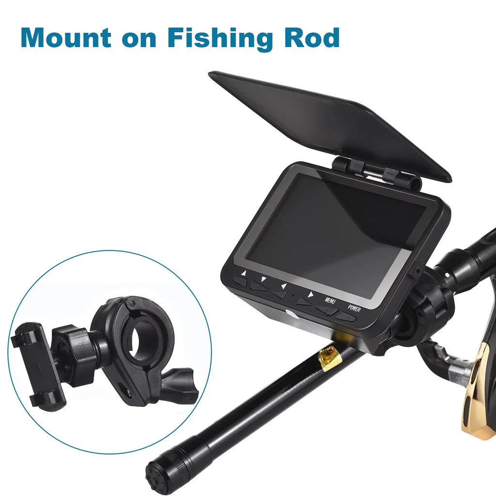 Boat 1200TVL LCD8PCS 4.3'' Arealer Camera Underwater Ice IR Fish Night LED Camera 15M/30M Fishing for Fishing Vision Finder