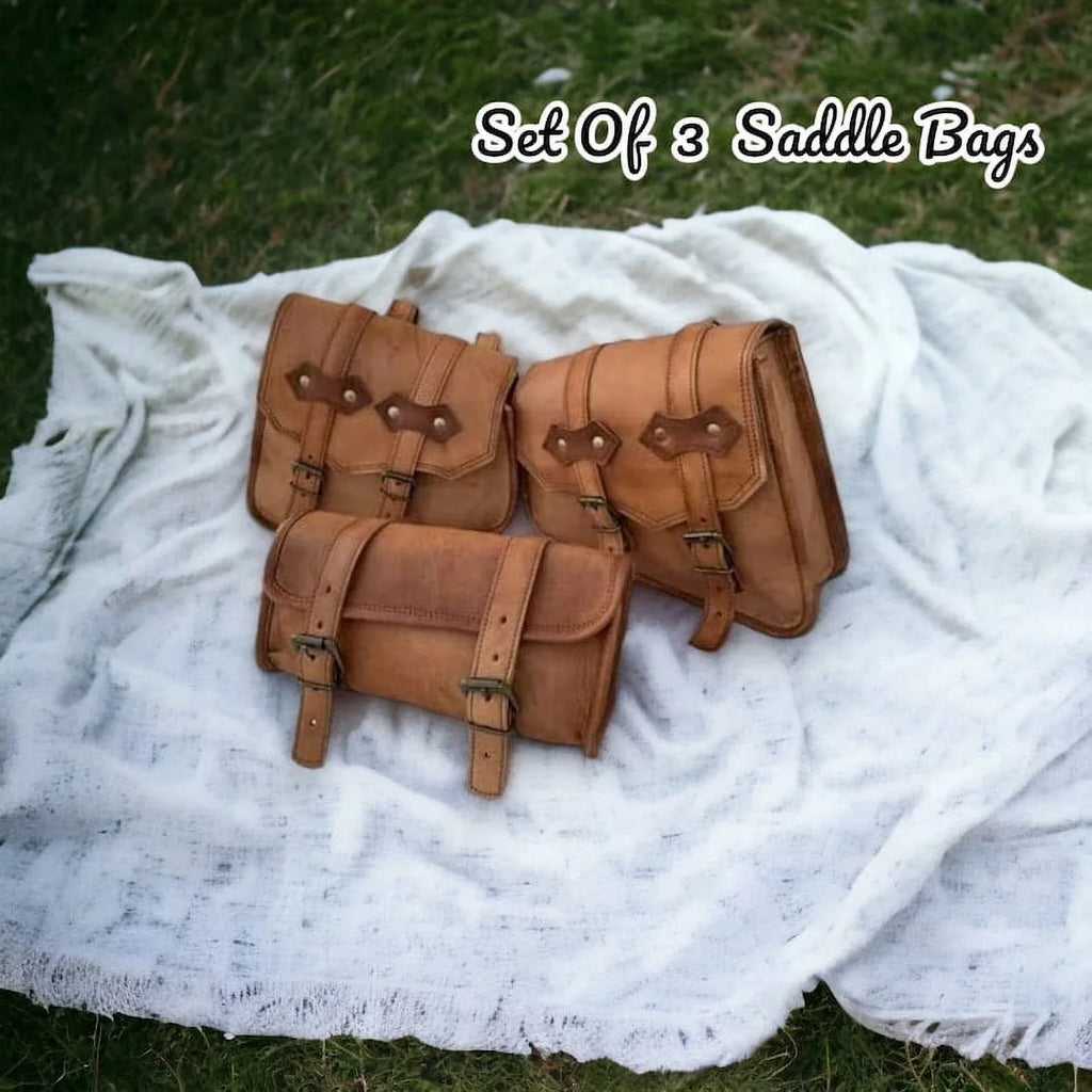 for and Her Stylish - Saddle Practical of or Set Him Leather Bag 3 Gift Premium