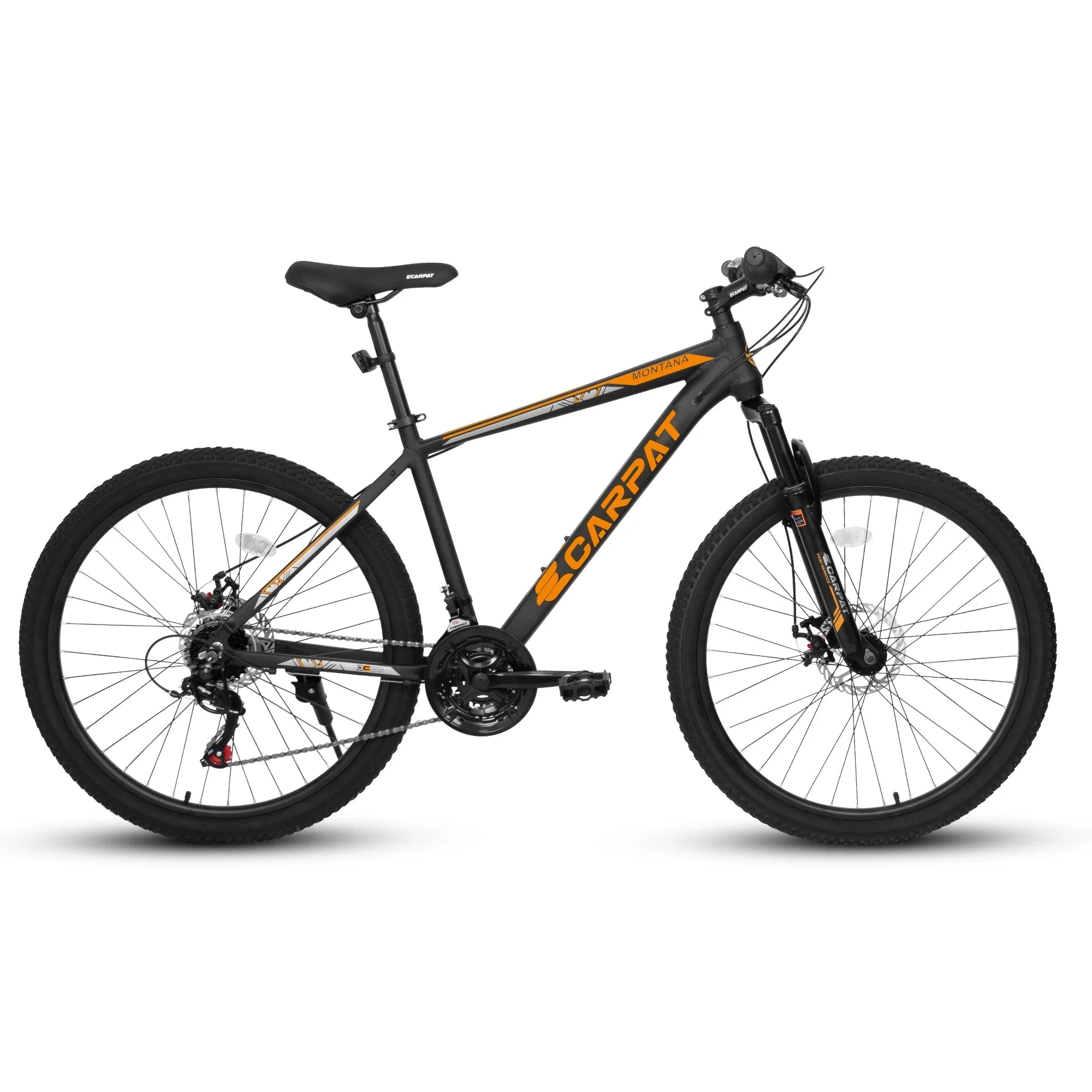 frame orange. inch bike absorbing aluminum 21-speed disc front adult mountain shock bike Ecarpat fork 26 brake, black