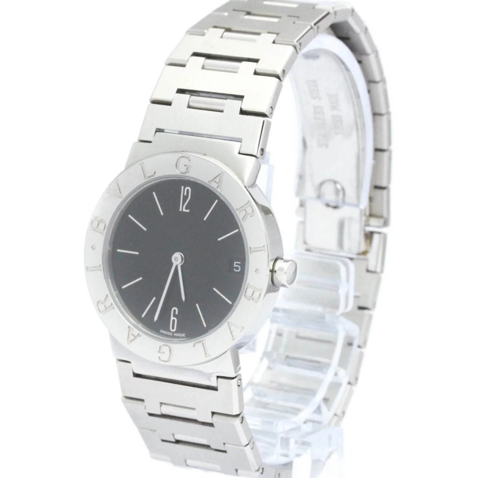 Steel Unisex Bvlgari BB30SSD (Good) BVLGARI Quartz Polished Watch Pre-Owned BF565431 Bvlgari