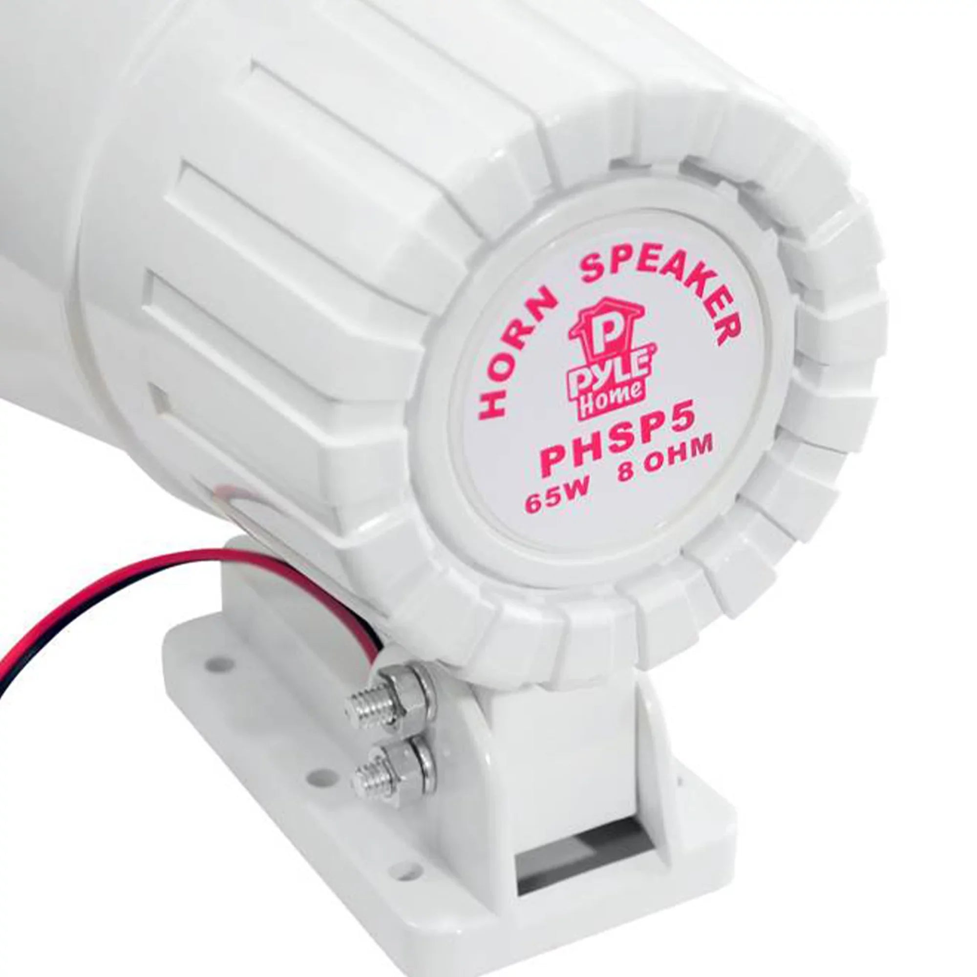 65 Pack) Ohms and Indoor Watts PA Outdoor 8" 8 Speaker, Pyle Horn White (4