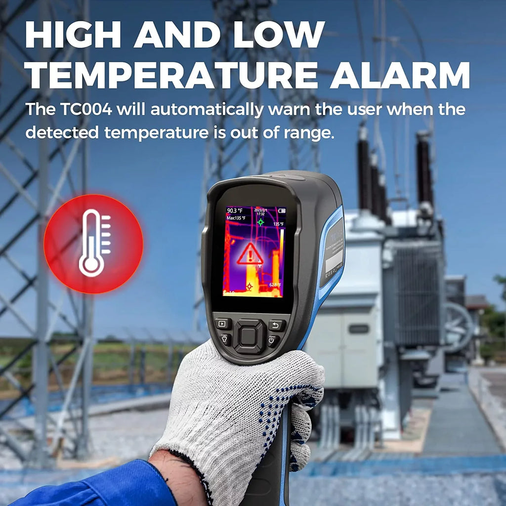 Camera High 12-Hour Handheld TC004 256 IR x Camera, 192 Imaging Camera Battery Thermal Life Thermal TOPDON Resolution Infrared