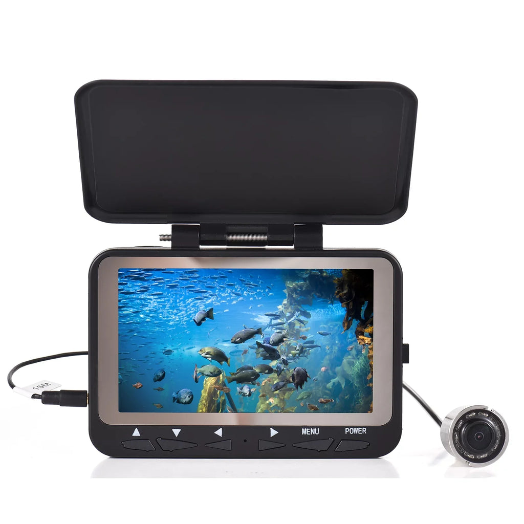 1200TVL Camera Finder Lixada Fishing IR for Boat LCD Ice Vision Fishing 8PCS LED 15M/30M Night Fish Underwater