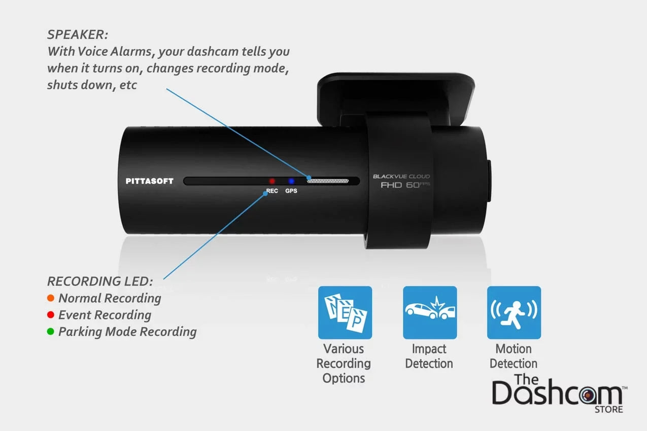 BlackVue DR750S-1CH Single-Lens GPS GB Card WiFi 1080p/60fps Memory Dashcam 16 w/