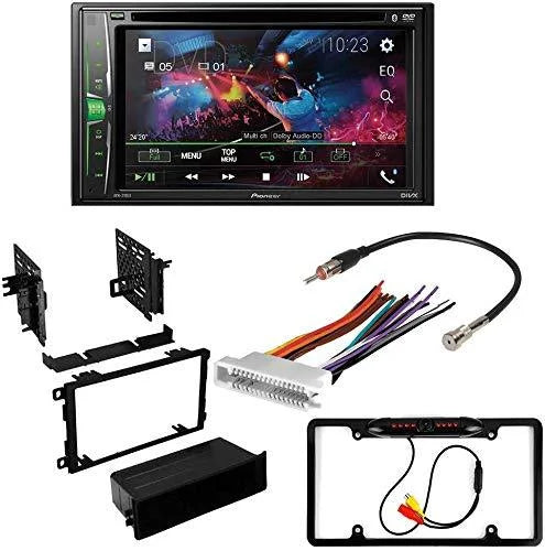 W/ Media Pontiac for with Camera/Installation DIN Stereo Receiver Touchscreen 6.2" AVH-241EX Kit/in-Dash DVD/CD AM/FM Bonneville Digital KIT4988 2000-2005 Bundle Car Double Pioneer Bluetooth/Backup