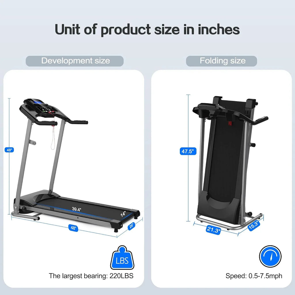 je Capacity Monitor jx 15 LED Apartment, Home Yone Treadmill Holder or Lock, and Foldable Home/Gym/Small for LB and Programs, Cup Preset with with Safety Treadmill, 250 Adjustable