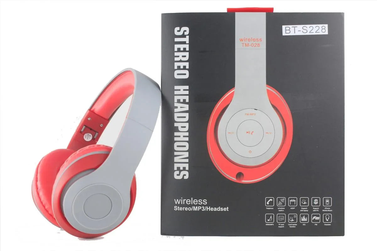Galaxy (Red) CAT Wireless Headsets BLU Over-the-Head S48c, C5L, A50, A40, for Samsung B35 A70, A30, Stereo A10,